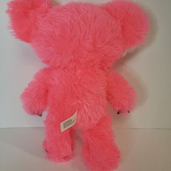 Super Soft Goffa Neon Pink Koala Bear Plush 12" Stuffed Animal Blue Eyes - Picture 3 of 6
